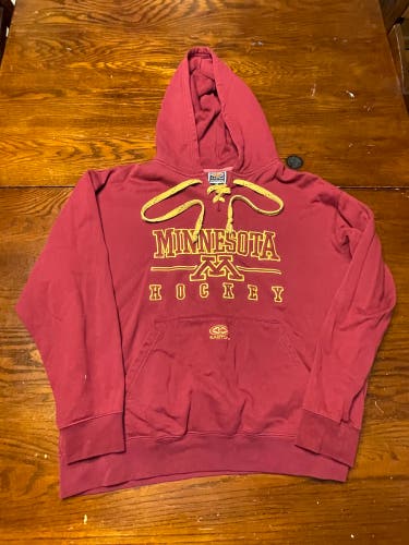 Easton MINNESOTA HOCKEY hoodie men’s size M maroon