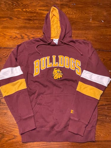 Champion Minnesota Duluth Bulldogs hoodie men’s size S maroon