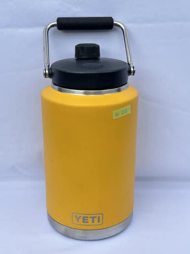 #20 Yeti Alpine Yellow 1 Gallon Jug Rambler Bottle