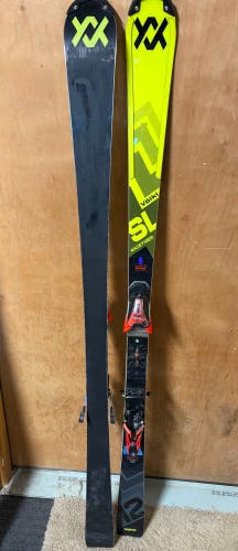 Men's Volkl Racetiger SL 165 cm Racing Skis With Bindings (Used)