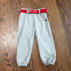 Youth XS adidas baseball pants and red belt