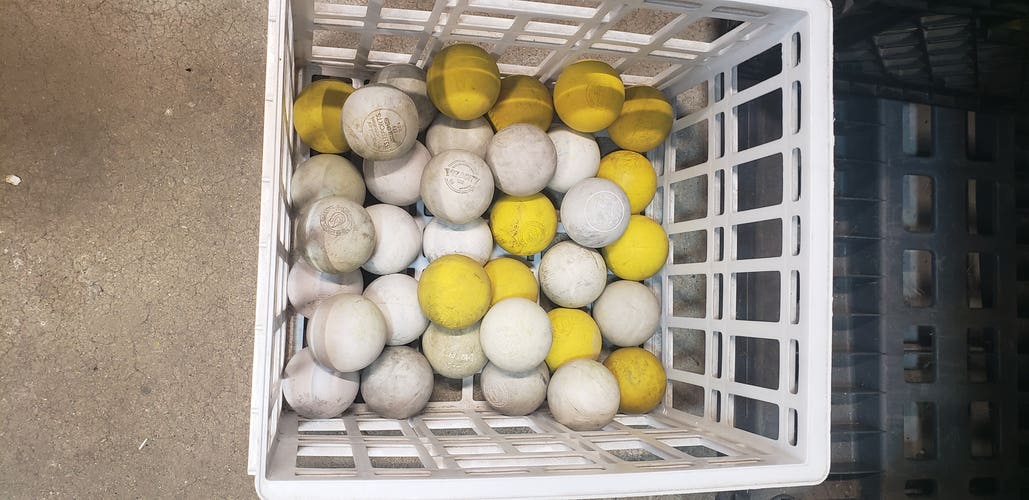 35 USED LACROSSE BALLS