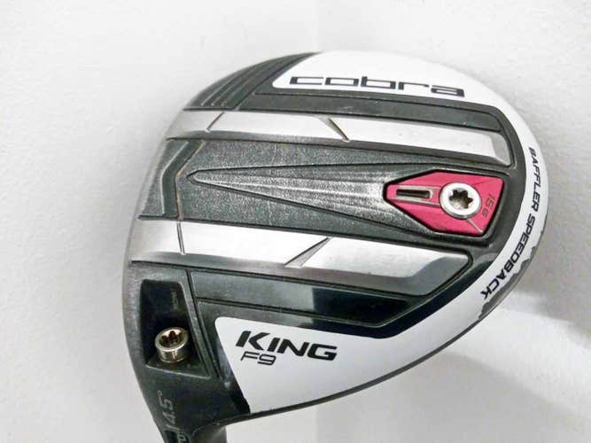 Cobra King F9 Speedback 3-4 Wood 13-16* (Gray, ATMOS Blue 7 Regular) Golf Club