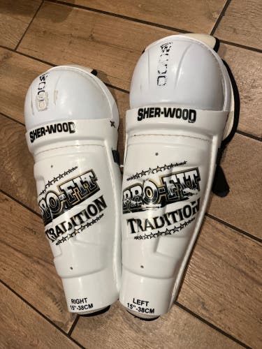 Senior Sher-Wood 15" Shin Pads (Used)