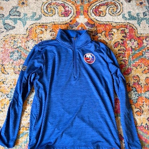 New York islanders fanatics authentic pro 1/4 zip hoodie