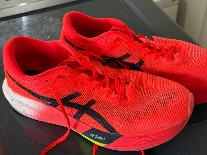 Red Men's Size M 11.0 (W 12.0) Adult Asics Metaspeed Edge Shoes (Used)