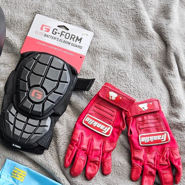 G-Form Elite 2 Elbow Guard & CFX Batting Gloves (New)