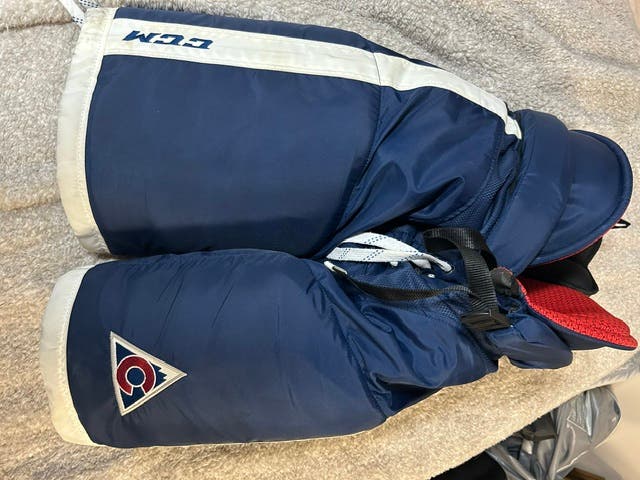 Colorado Avalanche CCM HP45 3rds Pro Stock Pants Size L