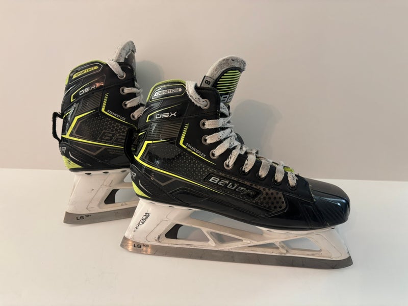 Used Senior Bauer GSX Hockey Goalie Skates Regular Width Size 8