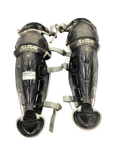 Used All Star FUTURE STAR SERIES Catchers Leg Guards Black Junior 11347-S000268873