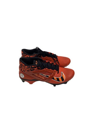 Used Nike ALPHA MENACE 4 PRO PICANTE RED BLACK Adult FB Cleats Red Senior 10 11347-S000268836