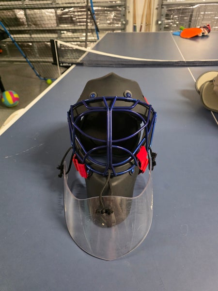 OTNY Matte Black Large Size Goalie Mask with Extra Cage