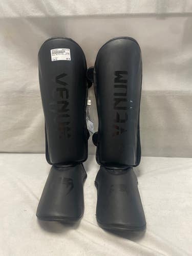 Used Martial Arts Shin Pads Black LG 11490-S000272937