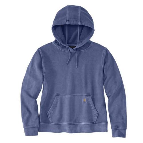 Carhartt Hoodie Women's Lunar Blue French Terry Midweight Relaxed Fit POSH147