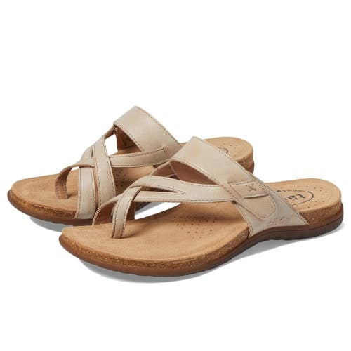 Taos Perfect Sandals Women's US 9 M Stone Leather Toe Loop Comfort Thong RHS8298