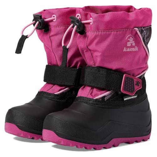 Kamik Snowfall P NF4420S-MAG Snow Boots Girls US 7 M Magenta Waterproof RHS8283