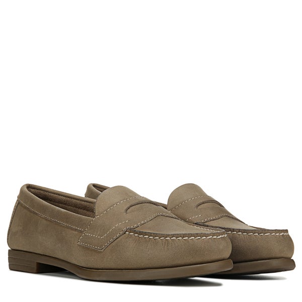 Eastland Classic II Penny Loafers Women's 7.5 Gray Leather Moc Toe Shoes RHS8286