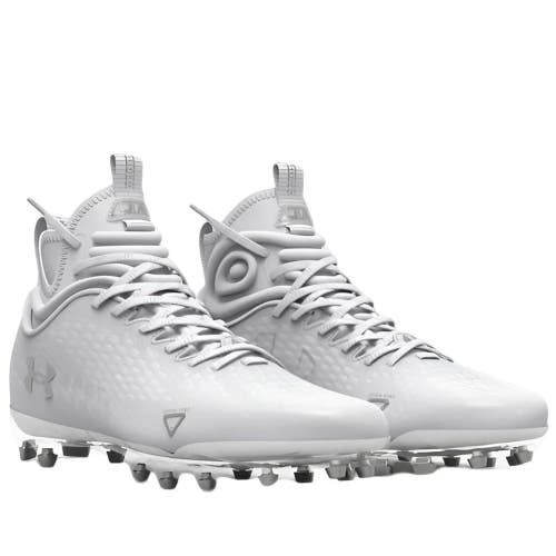 Under Armour Spotlight Lux MC 2.0 3025082-100 Mens White Football Cleats RHS8423