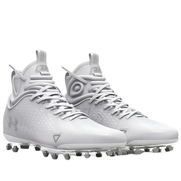 Under Armour Spotlight Lux MC 2.0 3025082-100 Mens White Football Cleats RHS8423