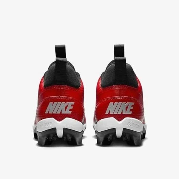 Nike Alpha Menace 4 Shark Football Cleats Red Black FN0028-600 Mens Size 10 Nike Alpha Menace 4 Shark FN0028-600 Mens Red White Black  main image 4
