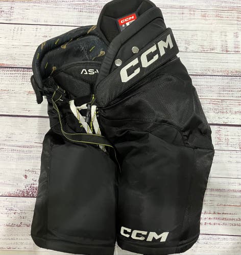 Black Senior Medium CCM Tacks AS-V Hockey Pants (Used)