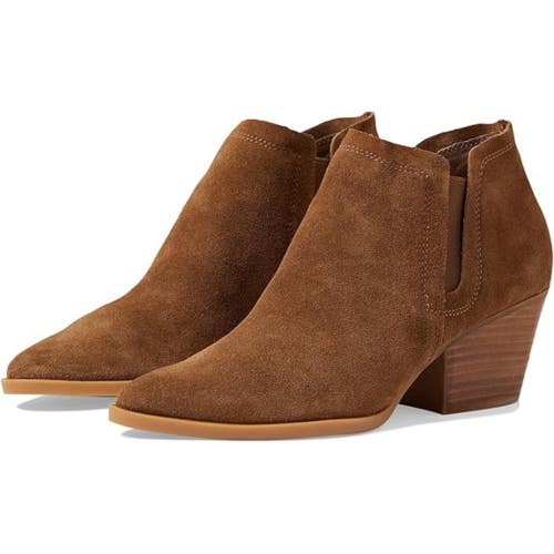 Dolce Vita Dahlia Boots Women's 6.5 Dark Brown Suede Pointed Toe Bootie JZZ1241