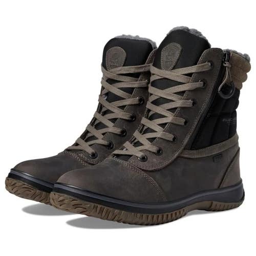 Pajar Canada Trooper 3.0 Snow Boot Men 12 Dark Gray Faux Fur Lined Ankle KHD1519