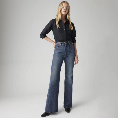 Levi's Ribcage Bell Jeans Women 28x32 Romantic Story High Rise Flare Leg JAX1324