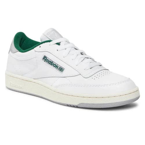Reebok Club C 85 100032970 Sneaker Mens White Green Leather Lifestyle Shoe FD423