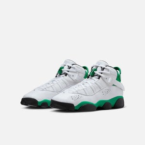 Air Jordan 6 Rings 323419-131 Sneaker Kids US 4.5Y White Basketball Shoes FD493