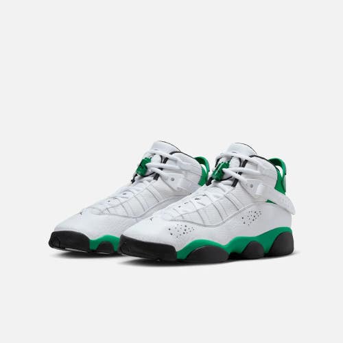 Air Jordan 6 Rings 323419-131 Sneaker Kids US 4.5Y White Basketball Shoes FD493