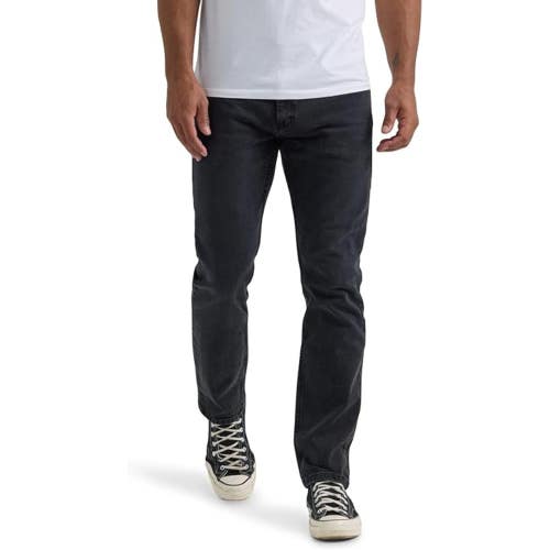 Lee Legendary Jeans Men's 33x34 Onyx Denim Mid Rise Tapered Leg Zip Fly JDM2482