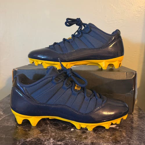 Men's M 10.5 Jordan 11 Michigan Vapor Carbon Sample PE Cleats