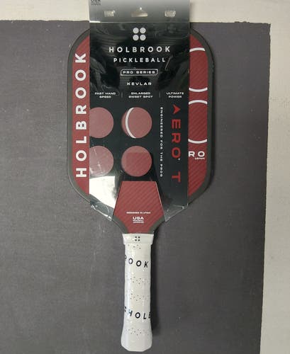 Red Holbrook Aero T Kevlar Pickleball Paddle (New)