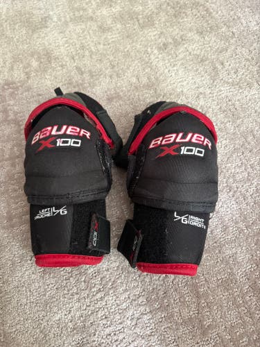 Intermediate Large Bauer Vapor X100 Elbow Pads (Used)