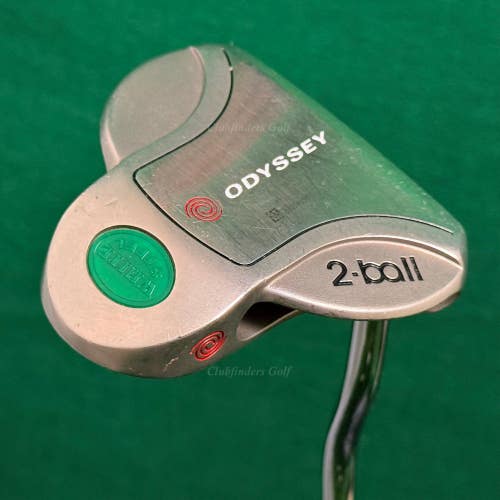 Odyssey White Steel 2-Ball Double-Bend 35.75" Mallet Putter Golf Club