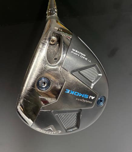 Callaway Paradym Ai Smoke Ti 340 Mini 11.5* Stiff X-Wave GBT Golf 60g RH Used