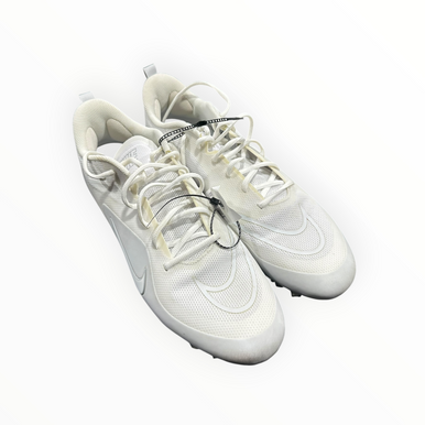 Used Nike LAX Cleats Mens White Senior 14 11375-S000377281