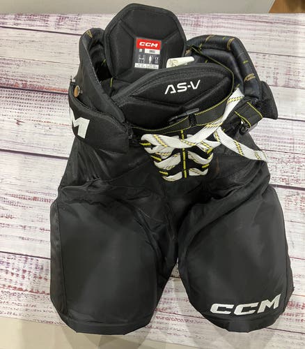 Black Senior Small CCM Tacks AS-V Hockey Pants (New)