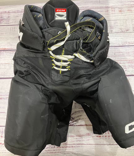 Black Senior Medium CCM Tacks AS-V Hockey Pants (Used)