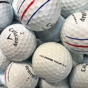 24 Near Mint AAAA White Callaway Chrome Tour X Used Golf Balls