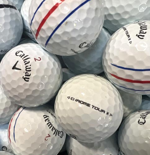 36 Near Mint AAAA White Callaway Chrome Tour X Used Golf Balls