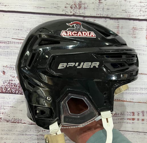 Black Small Bauer Re-Akt 150 Helmet Pro Stock (Used)