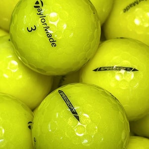 12 Premium AAA Yellow TaylorMade SpeedSoft Used Golf Balls