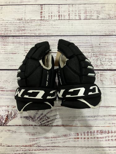 Black Senior CCM Tacks 4 Roll Pro 2 Gloves 13" (Used)