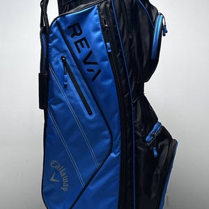 Callaway Reva Ladies Cart Bag Blue 14-Way Divide Single Strap Golf Bag