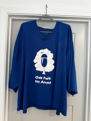 Blue Goalie Cut Adult Unisex Firestar Jersey (Used)