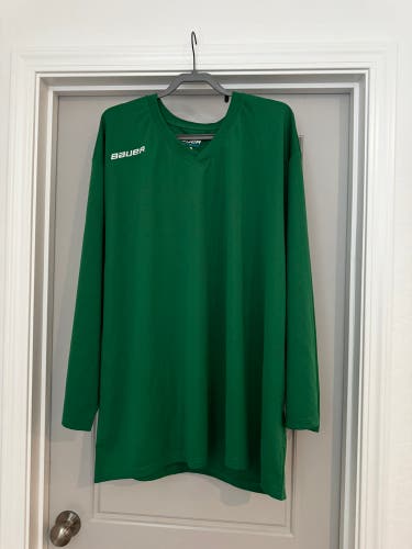 Green Goalie Cut Adult Unisex Bauer Jersey (Used)