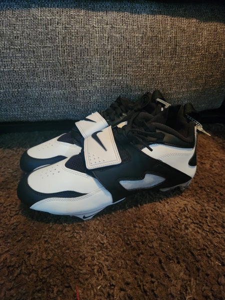 Nike Diamond Turf DT 93 TD Football Cleats White Black Silver HF5298-101b Size 8
