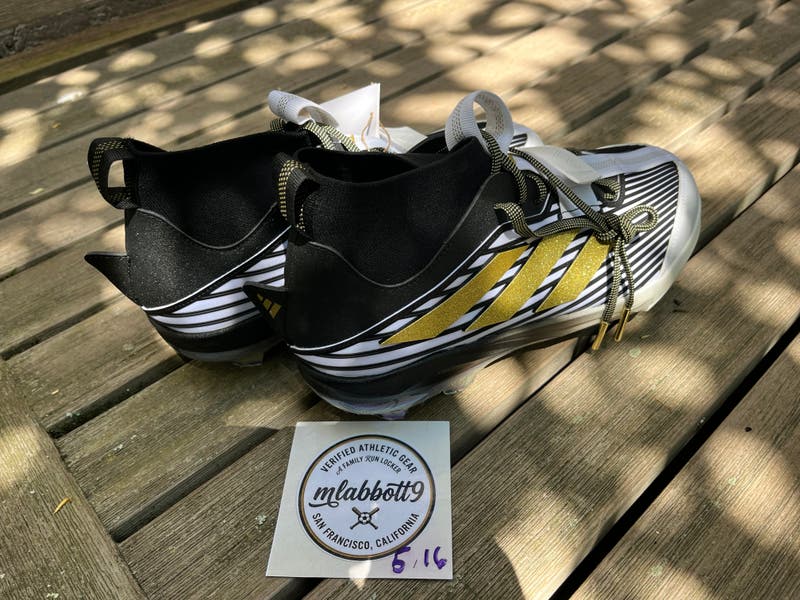 Adidas Adizero Edge+ TPU (Mid-Height) - Black/Gold - Size 12  display picture 2